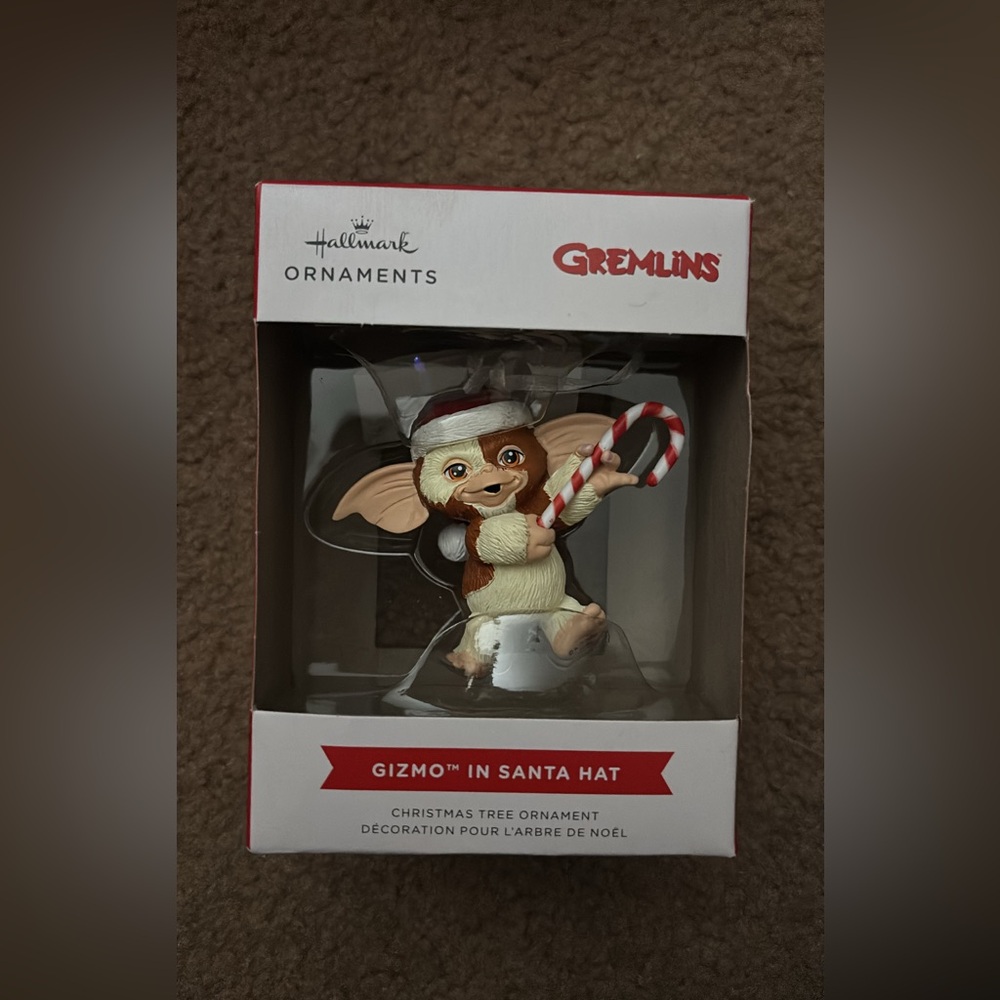Hallmark Gremlins Gizmo with Candy Cane Ornament
